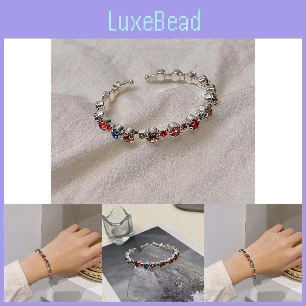 Zircon Elegant Crystal Bracelet For Women Geometric Design Fashionable Summer Jewelry