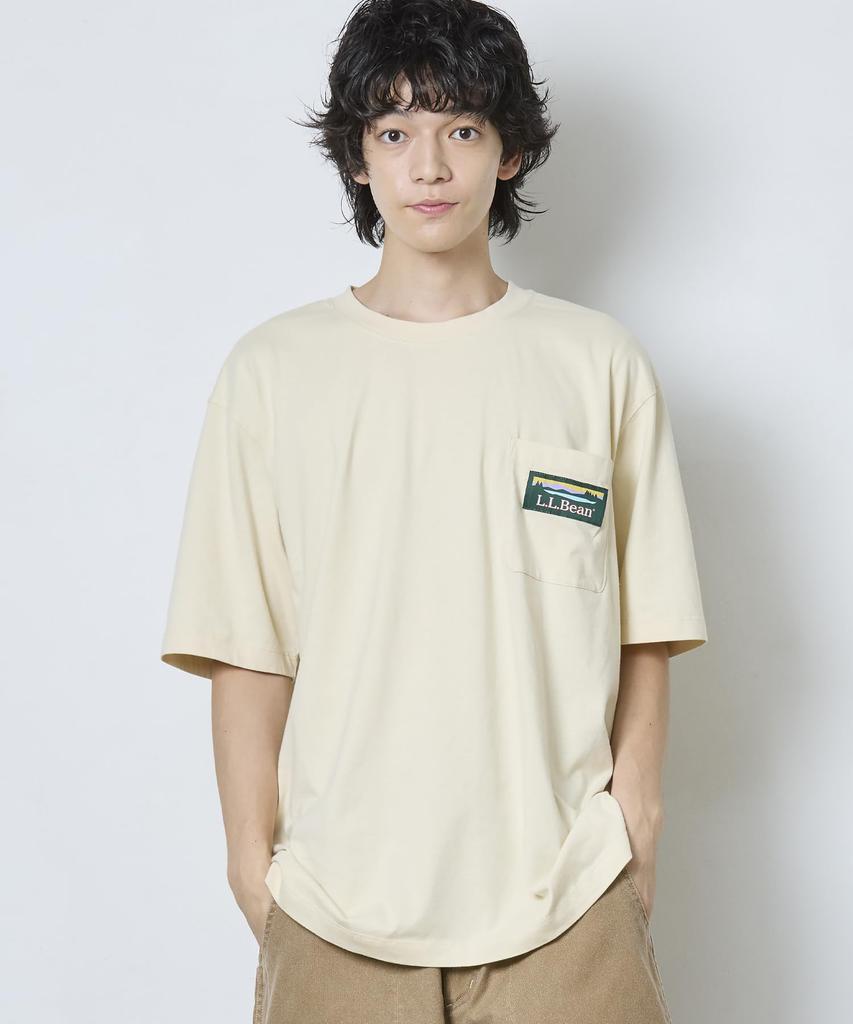 L.L.Bean Men's L.L.Bean Katahdin Logo Tee, Short Sleeve, US Fit Regular, Size L, Gray Heather, Item Number 1000285516