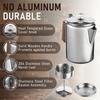 6/9 cups Percolator Coffee Pot Stainless Steel Coffee Maker Milk Tea Pot Camping Kettle Stovetop Percolator Portable Machine