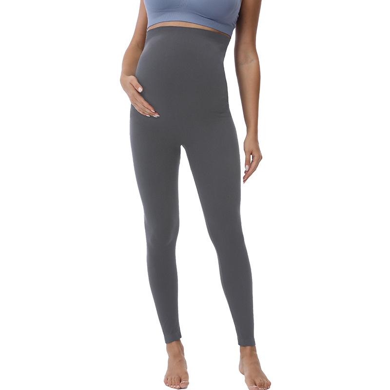 High-Waisted Maternity Yoga Pants: Slimming, Elastic, Tummy Support Sportswear for Women