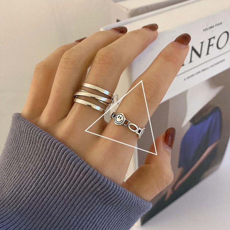 925 Premium Sterling Silver Adjustable Ring With Contemporary Design For Women Stylish