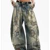 Jeans larghi a gamba larga stile Wasteland taglie forti ricamati