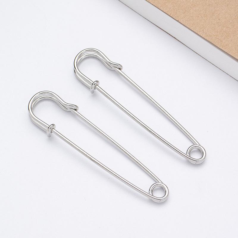 10 Large Safety Pins 2.9" Heavy Duty Blanket Pins Bulk Steel Spring Lock Pins Fasteners for Blankets Crafts Skirts Brooch Making