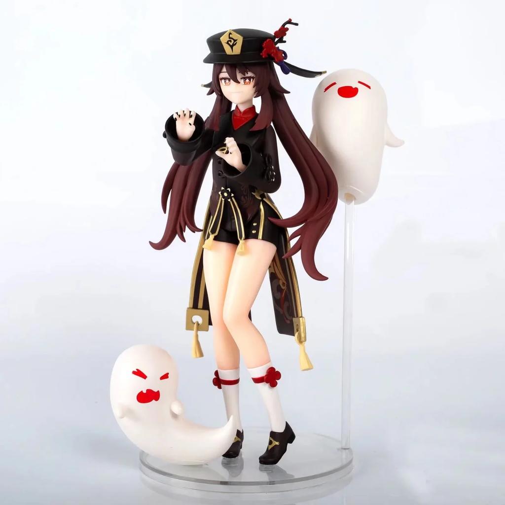 20CM Hra Genshin Impact HuTao Figurka Sedmdesát sedmý Mistr Síně Wang Sheng Stolní Figurky PVC Model Panenky