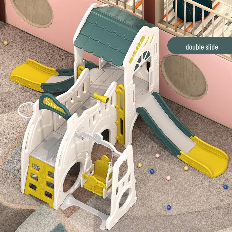 Indoor Children's Slide and Swing Set – Perfect First Birthday Gift & Multifunctional Toy