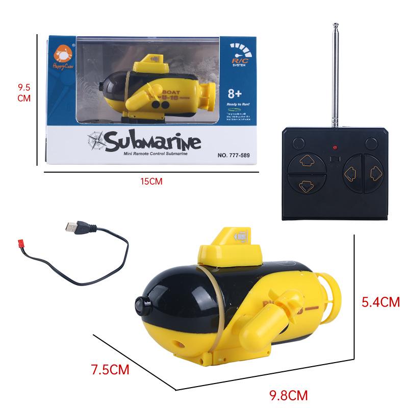 

Golden Light RC Mini Submarine 777-219: Kids Rechargeable Nuclear Submarine Model