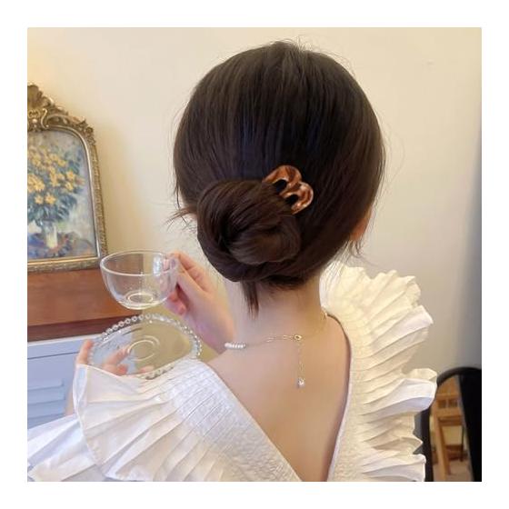 2pcs Hair Comb Set, Elegant Hair Stick for Updos, Bun, French Twist, Simple & Stylish Hair Accessories for Women, Acrylic Material, Smooth Surface,