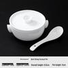 Zhishi White Ceramic Single-Serving Square Stew Pot