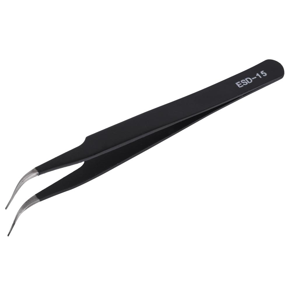 

Горячий ESD 15 Безопасный Антистатический Пинцет из Нержавеющей Стали Набор для Обслуживания и Ремонта