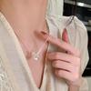 New Chinese Zen Ethnic Style Butterfly Necklace Women'S High Sense Retro Collarbone Chain Sweater Chain Accessories