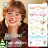 Ricalon Christmas Face Stickers for Kids – Snowflake & Freckle Tattoos