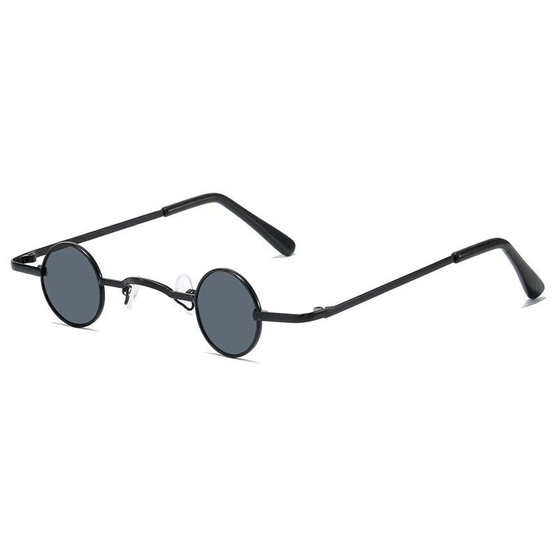 Retro ROC Small Round Prince Mirror Punk Mini Hip Hop Sunglasses