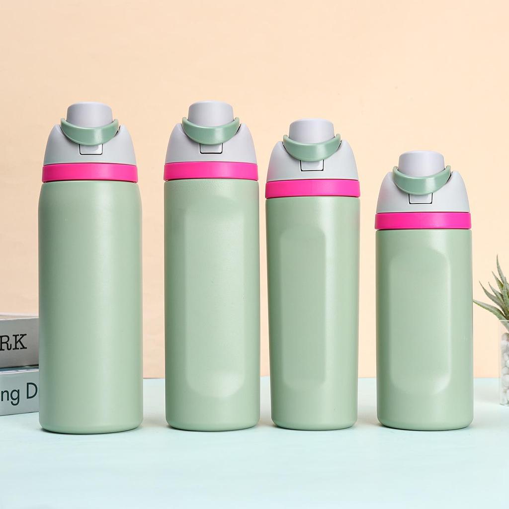 Double-Walled Stainless Steel Insulated Fruit Cup & Sports Water Bottle