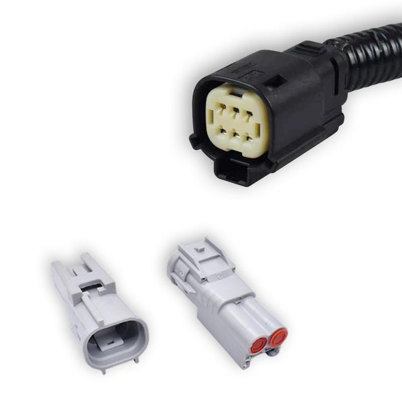 1 Pair Black Headlight Conversion P-N-P Wire Harness Adapters for Toyota Tacoma 2016-2023 Compatible Vehicle Fit