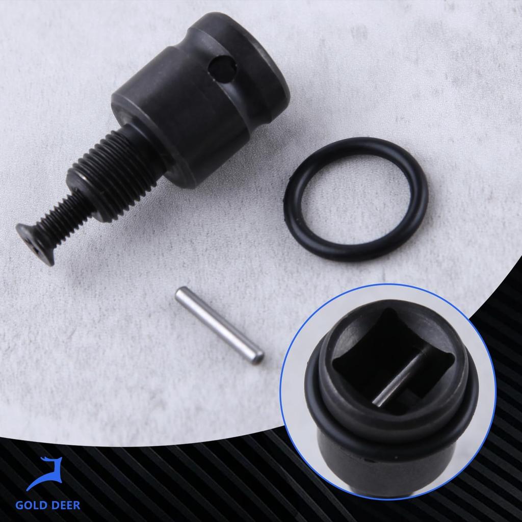 GOLD DEER Drill Chuck Key Wrench Set Key Drill Chuck Adapter Drill Chuck with Metal Key Impact Wrench Socket Impact Wrench Conversion Tool Inch