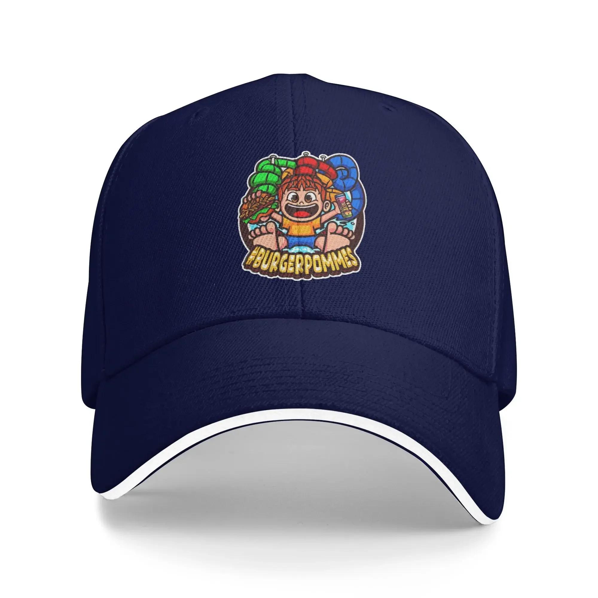 

Burgerpommes Baseball Cap Casual Trucker Hat Summer Unisex Unisex Outdoor Sport Baseball Caps One Size