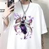 Summer Demon Slayer Shinobu Anime Printed Tshirt  Unisex Women Fashion Y2K Top Harajuku Style 2026 New Unisexs Clothing T Shirt