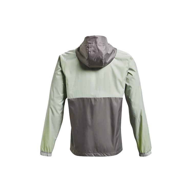 Under Armour Summit Series Color Block Protective Hooded Logo Jacket Men Jacket Haze-Gray 1366224-014