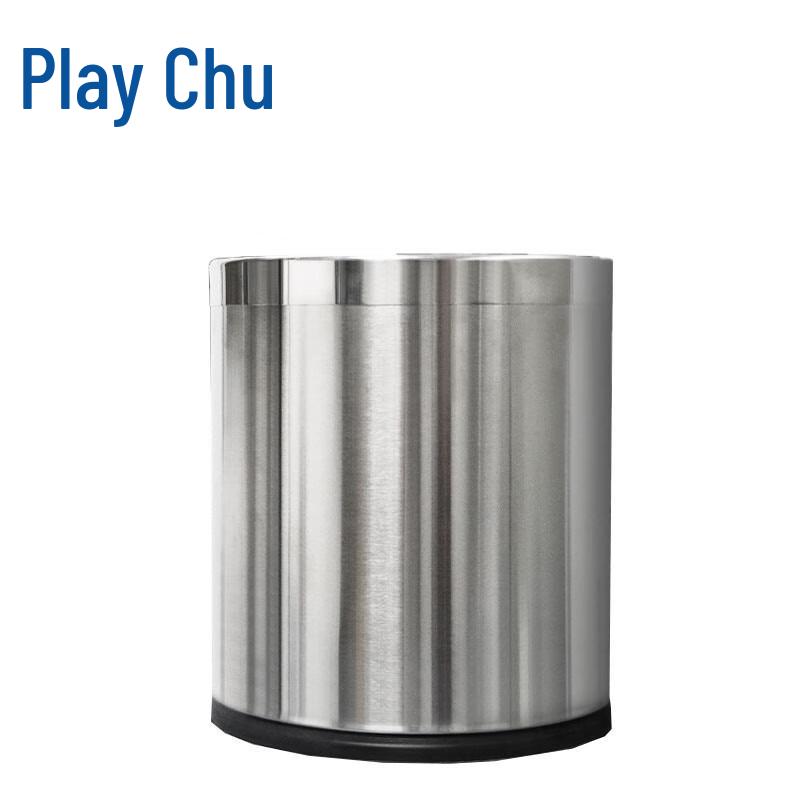Round Stainless Steel Trash Can
