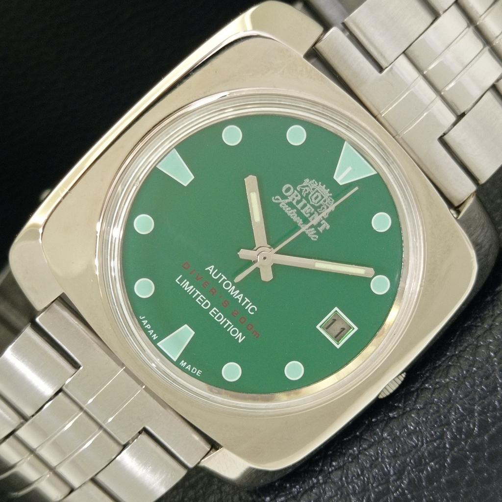 

Б/У ORIENT AUTOMATIC 46941 ВИНТАЖНЫЕ ЯПОНСКИЕ МУЖСКИЕ ЧАСЫ С ЗЕЛЕНЫМ ЦИФЕРБЛАТОМ a702204-5 R123-a702204