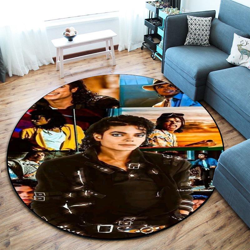 Renowned American Grammy Award Winning Singer Michael Jackson's Circular Carpet Is Soft, Home, Bedroom, Door Mat Decoration, and Non Slip Carpet F1