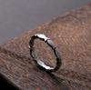 Yintai Fei Thai Abundance Silver Ring: Artistic Fish Motif, Single Loop Thin Band, Fresh and Simple Design