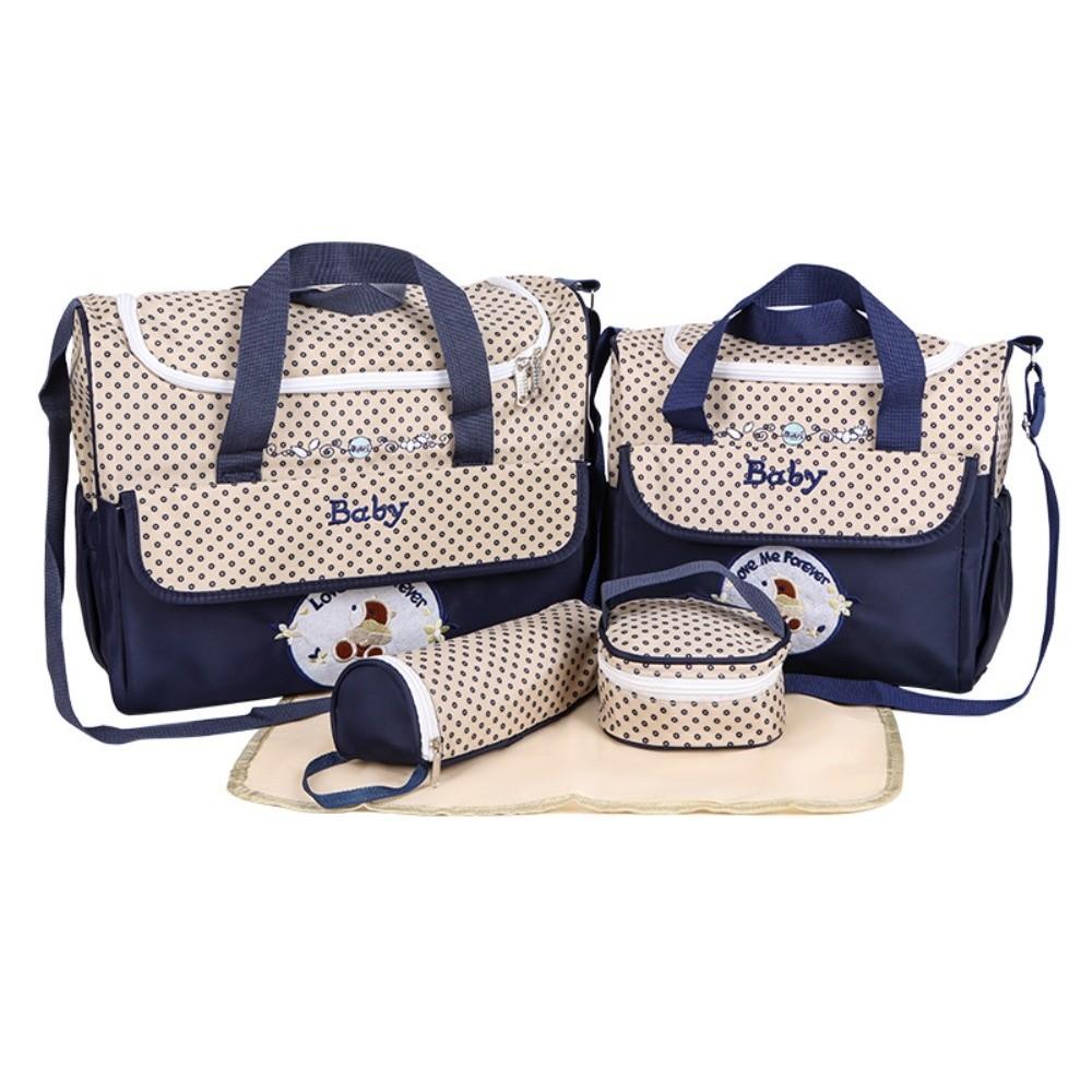 5 Stück/Set Multifunktionale Mommy Bag Wasserdichte Umhängetaschen Neue Baby Wickeltasche Mutter Baby