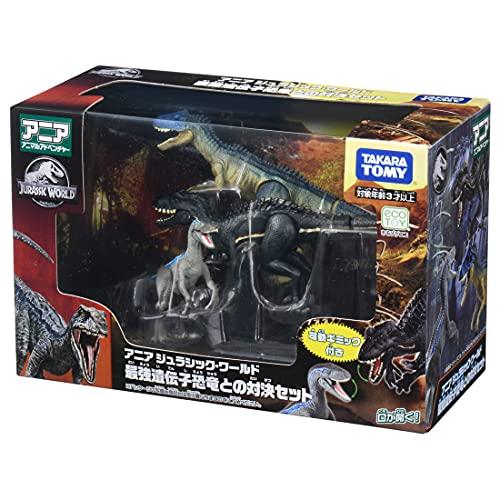 TAKARA TOMY ``Ania Jurassic World Confrontation Set with the Strongest Genetic Dinosaur'' Animal Dinosaur Realistic Moving Figure Toy Ages 3 and up