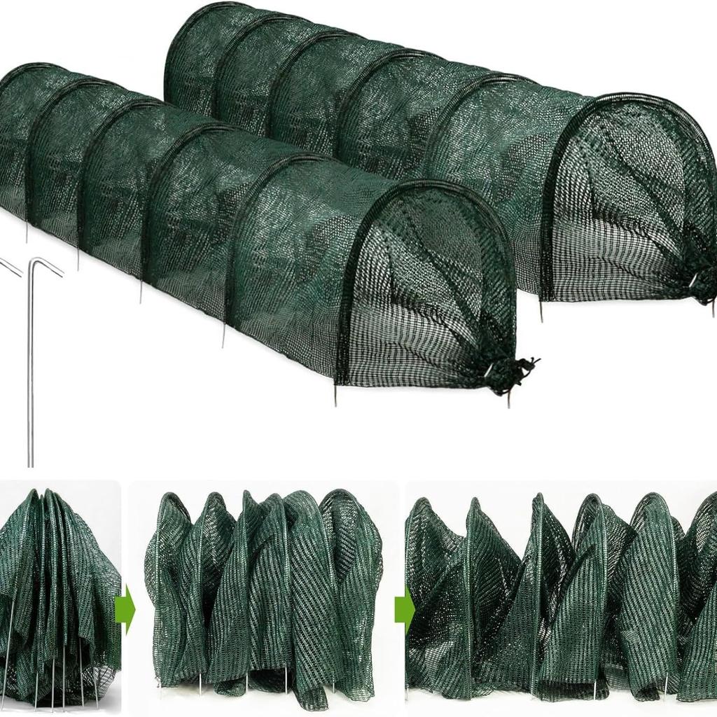 Garden Tunnel Shade Net Cover,Plant Insect‑Bird Protection Net for Gardening