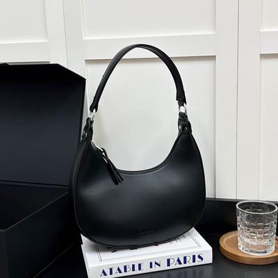 New Women's Shoulder Bag Portable Oblique Half-moon Bag