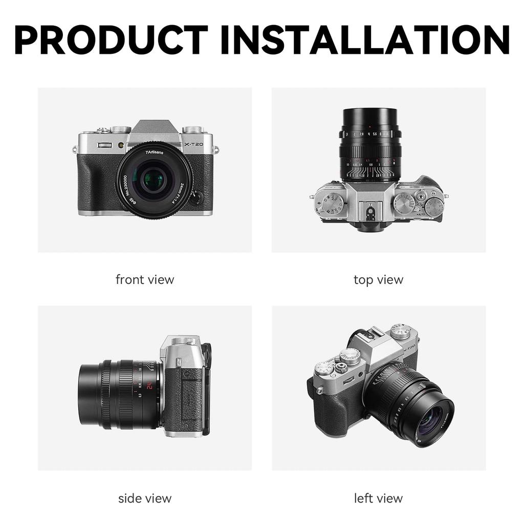 7artisans 24mm Manual Prime Large Compatible with Nikon Mirrorless and Z6 II F1.4 APS-C Lens, Aperture, Z-Mount Cameras, Z50, Z6, Z7,