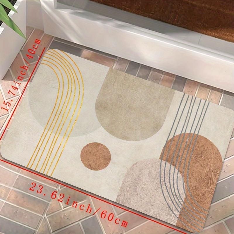 Luxurious Anti-Slip Door Mat-Super Absorbent, Soft Polyester Rug for Bathroom, Bedroom, Living Room & Entryway -Machine Washable