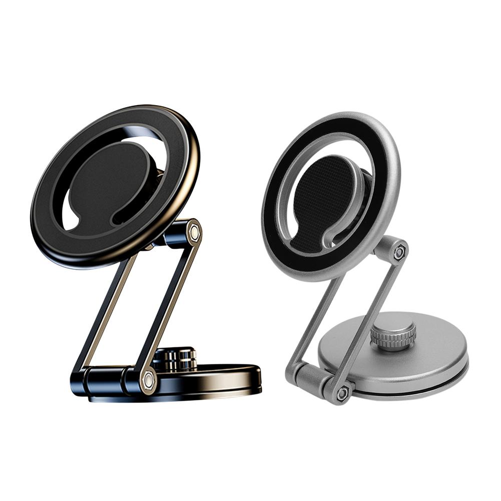 Magnetic Smartphone Stand Support Universal Foldable Mobile Phone Stand Bracket 360 Degree Rotating Lightweight Auto Accessories