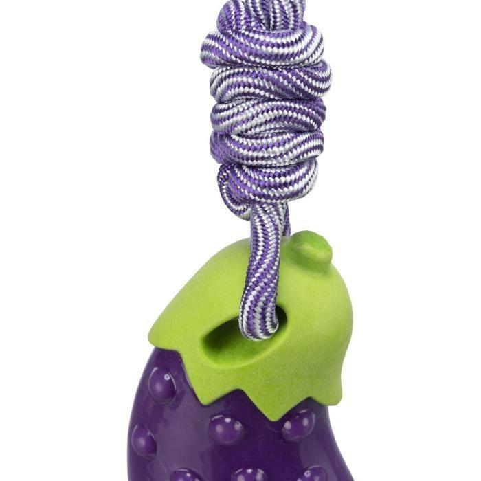 Jouet Pour Chien - Trixie - Aubergine Sur Corde - Violet - Taille Unique - Pack De 3
