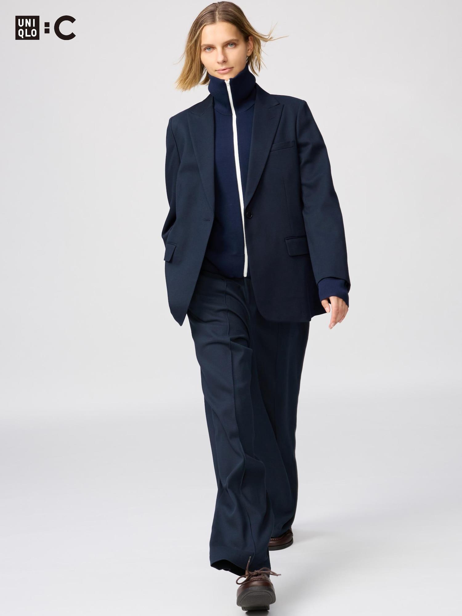 Uniqlo Япония Легкие широкие брюки 69 NAVY/S