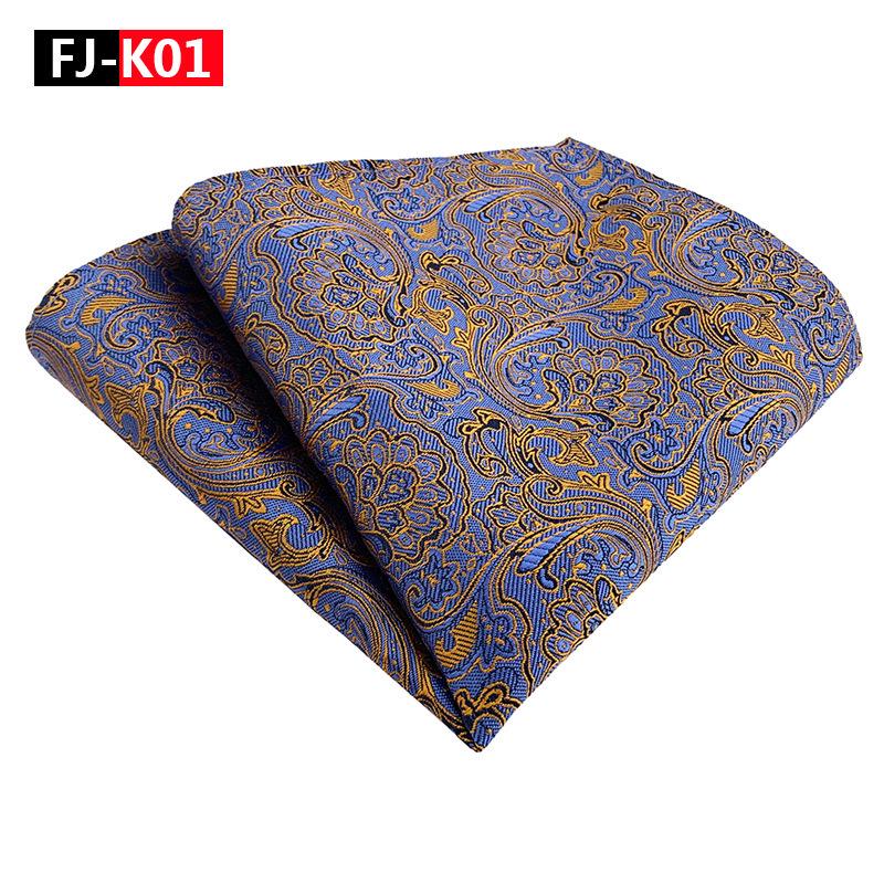 Blumen-Paisley-Polyester-Einstecktuch für Herrenanzug - Elegantes Design 2025