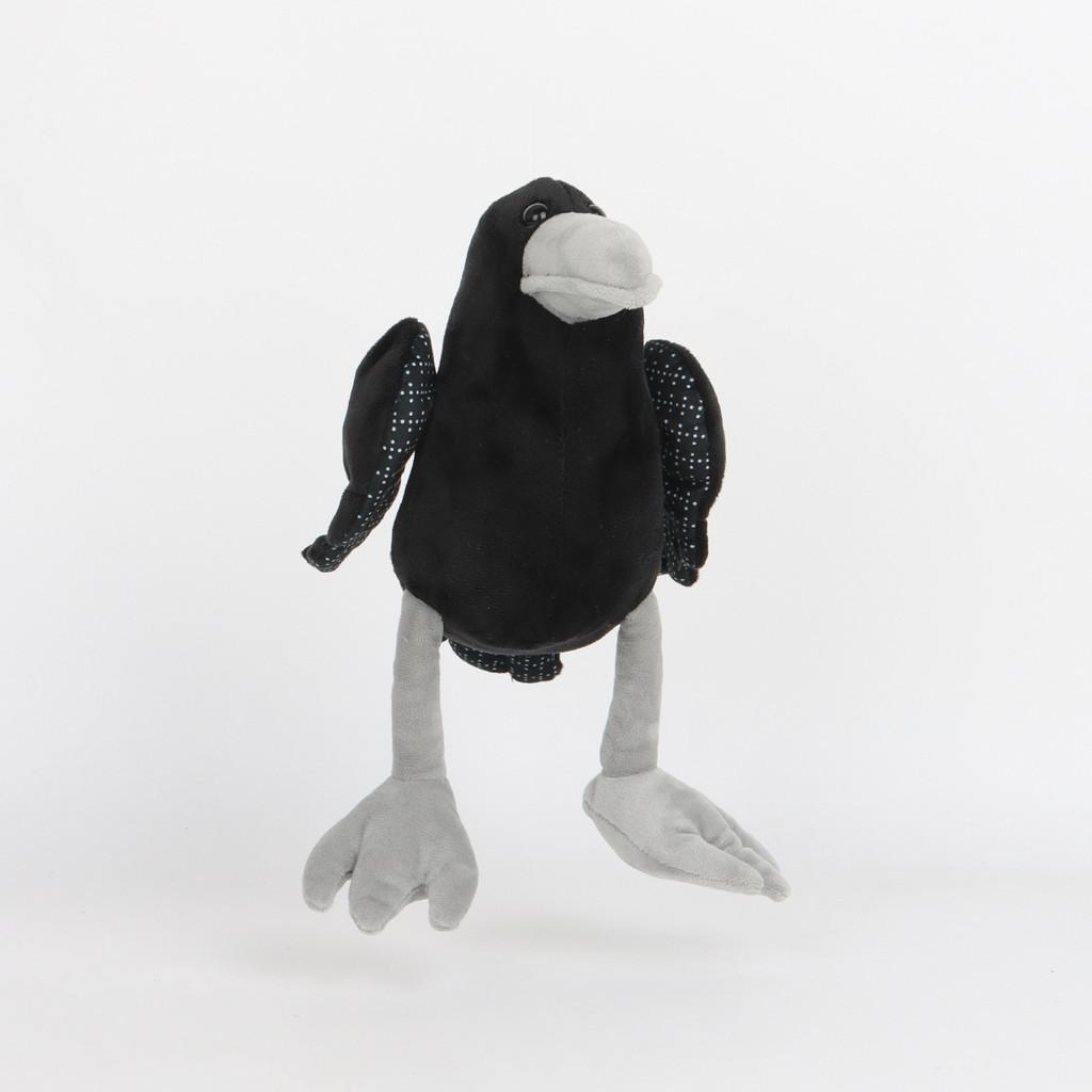 Plush Raven Black Toy Cartoon Animal Doll Pp Cotton Fill Childrens Gift Holiday