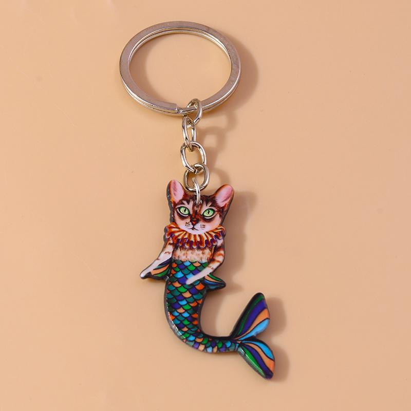 Lovely Acrylic Frog Keychain Men Women Animal Keyring Pendants for Car Key Holder Handbag Decor Handmade Jewelry Gifts