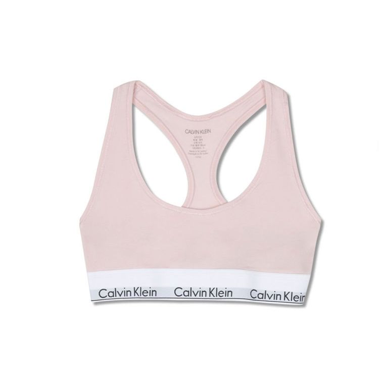Calvin Klein Letter Jacquard Breathable Bralette Women underwear Pink F3785680 S