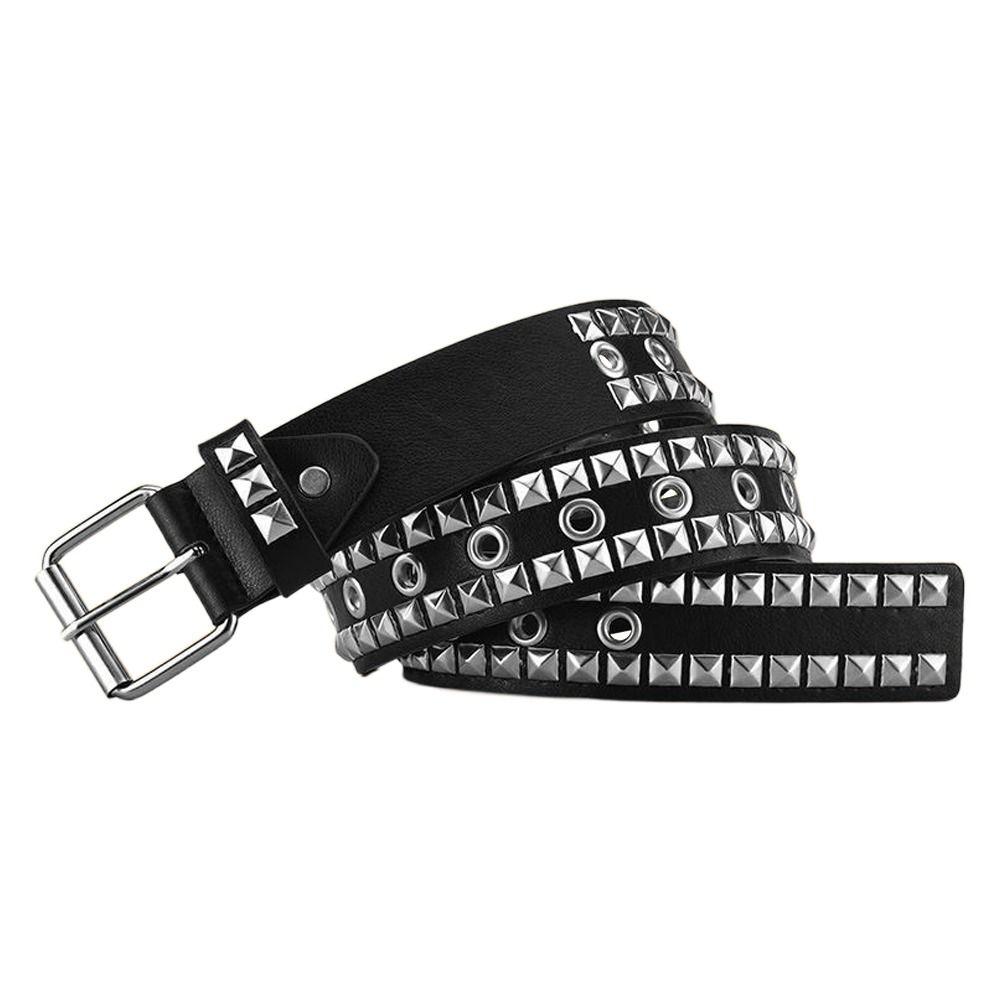 Luxury Design Business Waist Belt Pin Buckle Punk Waistband Rivet Belt  Paired with Skirts Jeans