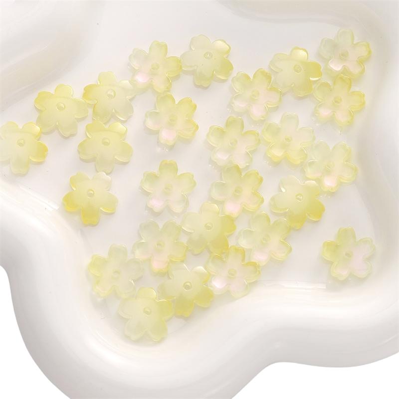 

10шт хрустальные бусины цветок свободные бусины-разделители для изготовления ювелирных изделий DIY браслет ожерелье 15mm жёлтый