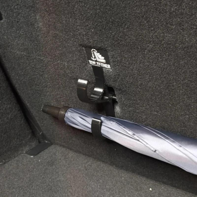 Multi-functional Car Trunk Hanging Hooks Holder Easy Install Car Hooks Trunk Umbrella Storage Organization Tools Keys Holder