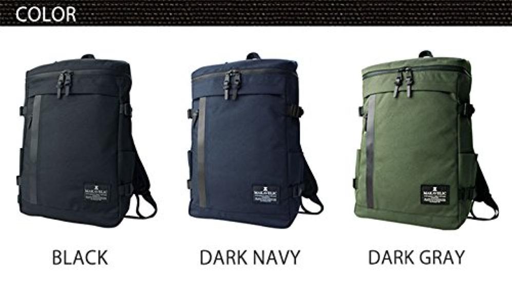 [Machiavellic] Backpack with 13-inch Laptop Storage CHASE RECTANGLE DAYPACK 3106-10121 Daypack Black