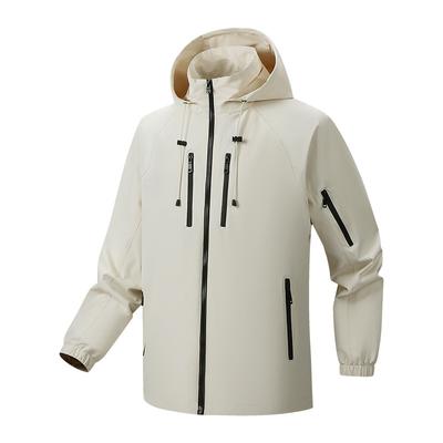 Hooded Outdoor Sports Jacket for Men, Spring and Autumn Outdoor Casual Jacket