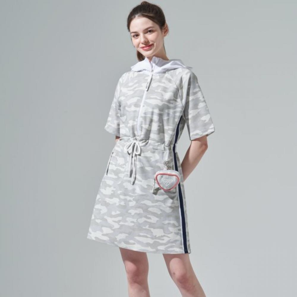 Blu Dot Camo Dress Hood Short Sleeve Lg 085