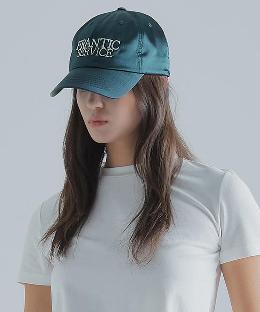 Peulaentigseobiseu Frantic Embroidered Satin Ball Cap - Green