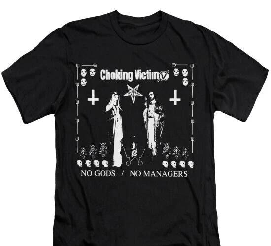 Choking victim T-Shirt Band Merch, Music Band Indie Rock Punk Gothic Unisex tee L