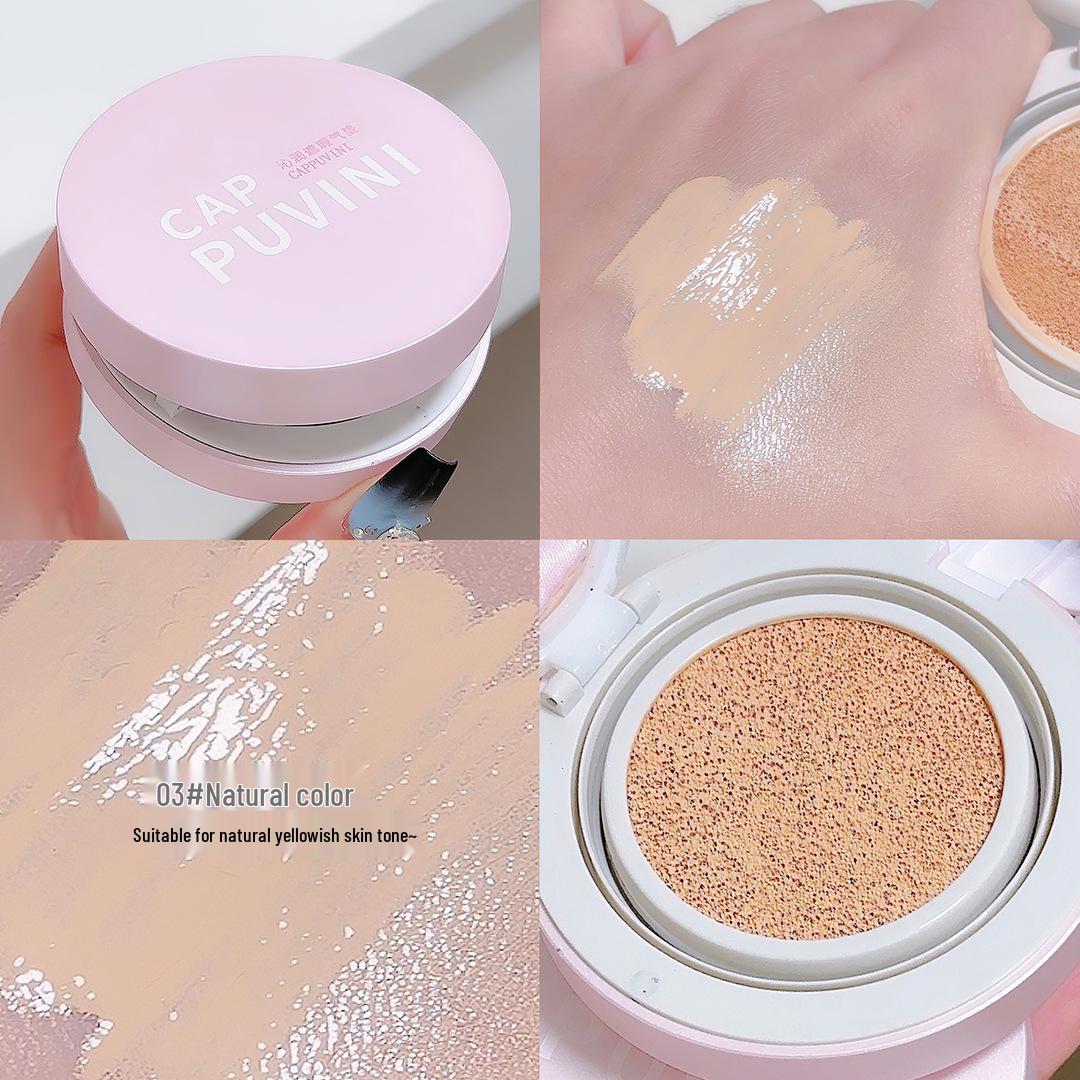 

Cappuvini Matte Cushion Foundation: Long-Lasting, Moisturizing, Creamy, Brightening, and Concealing for Flawless Skin.