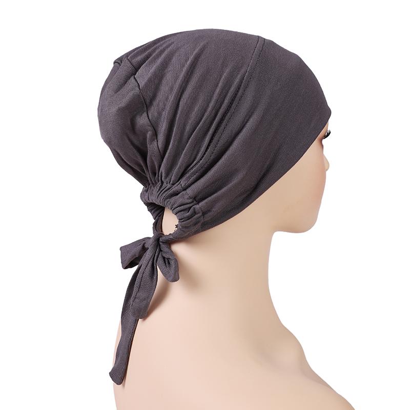 Muslim Inner Hijab Cap No Silp Breathable Women Under Caps Elastic Cotton Jersey Hijab Undercap