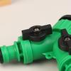 2-Way Garden Tap Water Splitter 3/4" Female Thread Garden Hose Y Type Watering Adjustable Switch Water Controller Valve
